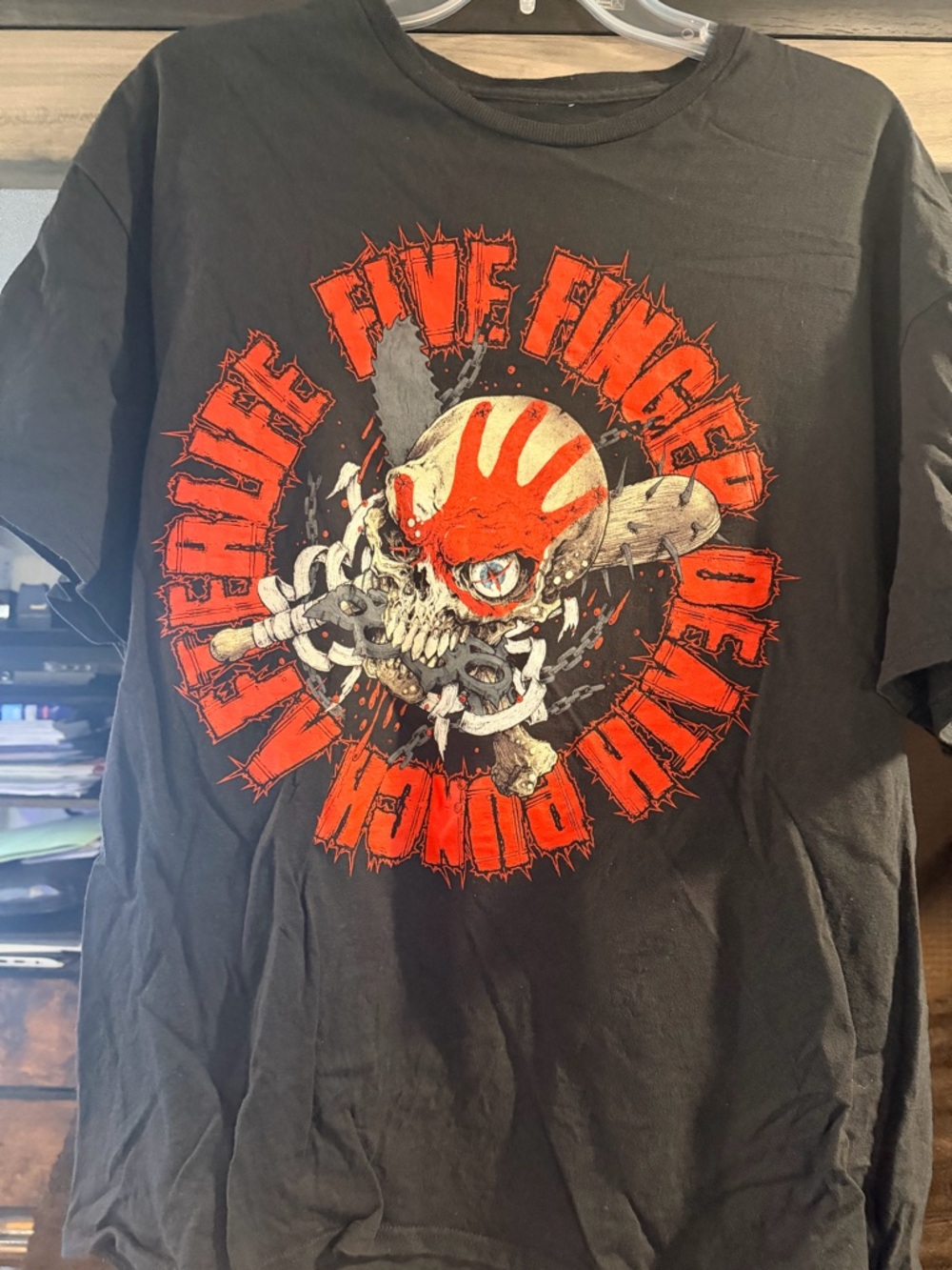 5 finger death punch concert t-shirt- Black/Red